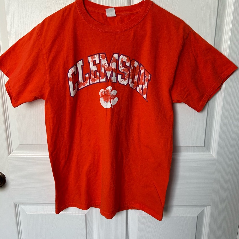 Clemson University Orange Casual Tee Shirt Women’s Size Medium